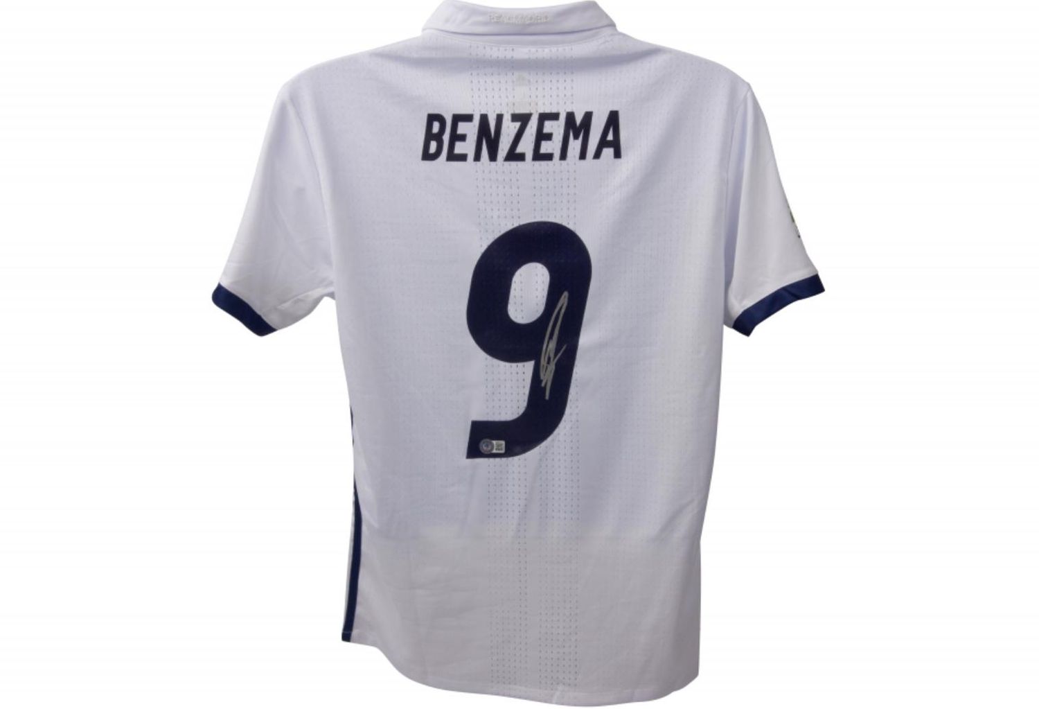 Jersey Karim Benzema 9  Real Madrid Signed Autograph BENZEMA Real Madrid Blancos 2016 2017  Autographed Jersey Autograph Karim Benzema 16/17  Real Madrid