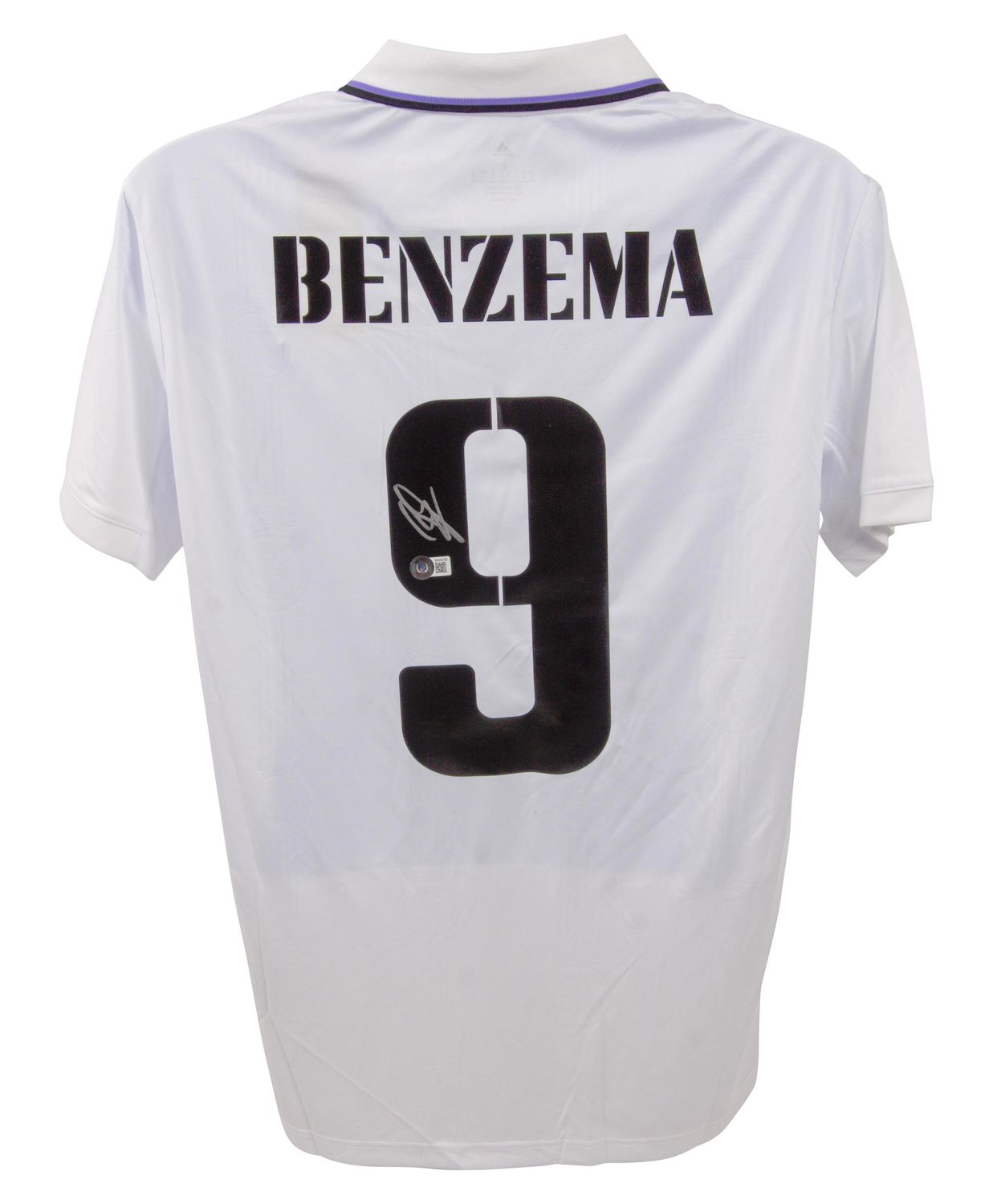 Jersey Karim Benzema 9  Real Madrid Signed Autograph BENZEMA Real Madrid Blancos 2022 2023  Autographed Jersey Autograph Karim Benzema 22/2 Real Madrid