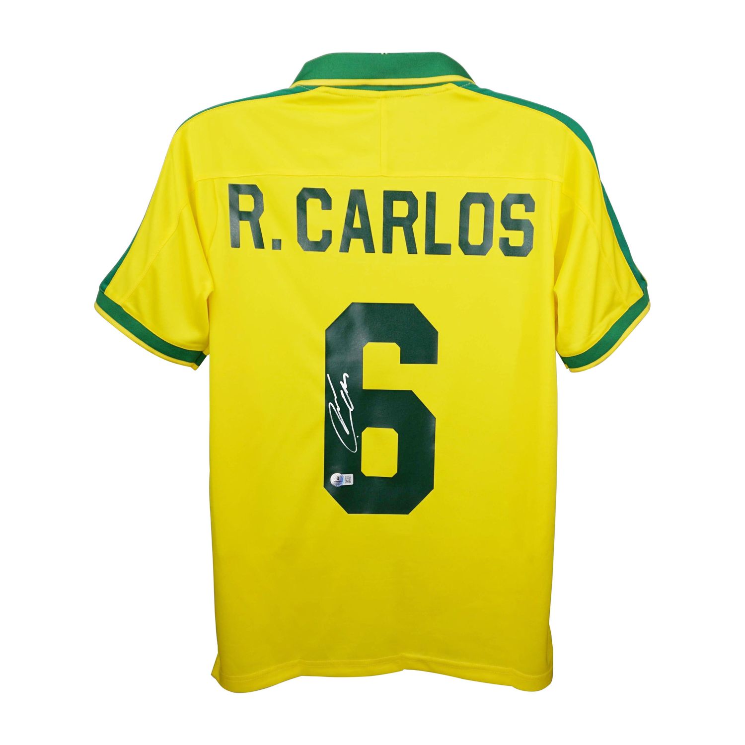 Jersey Roberto Carlos 6 Brazil  Autograph Jersey 2006 2007 Autographed Signed Brazil 06/07 Roberto Carlos  Brasil 2006  Jersey Autographed Autograph 2007