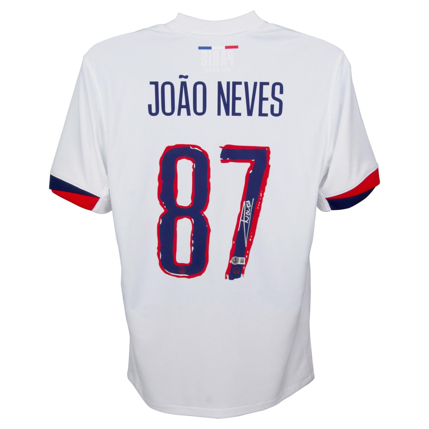Joao Neves 87 Paris St Germain Jersey Signed Autographed Jersey Autograph NEVES Signed Autograph Jersey Psg 2024 2025