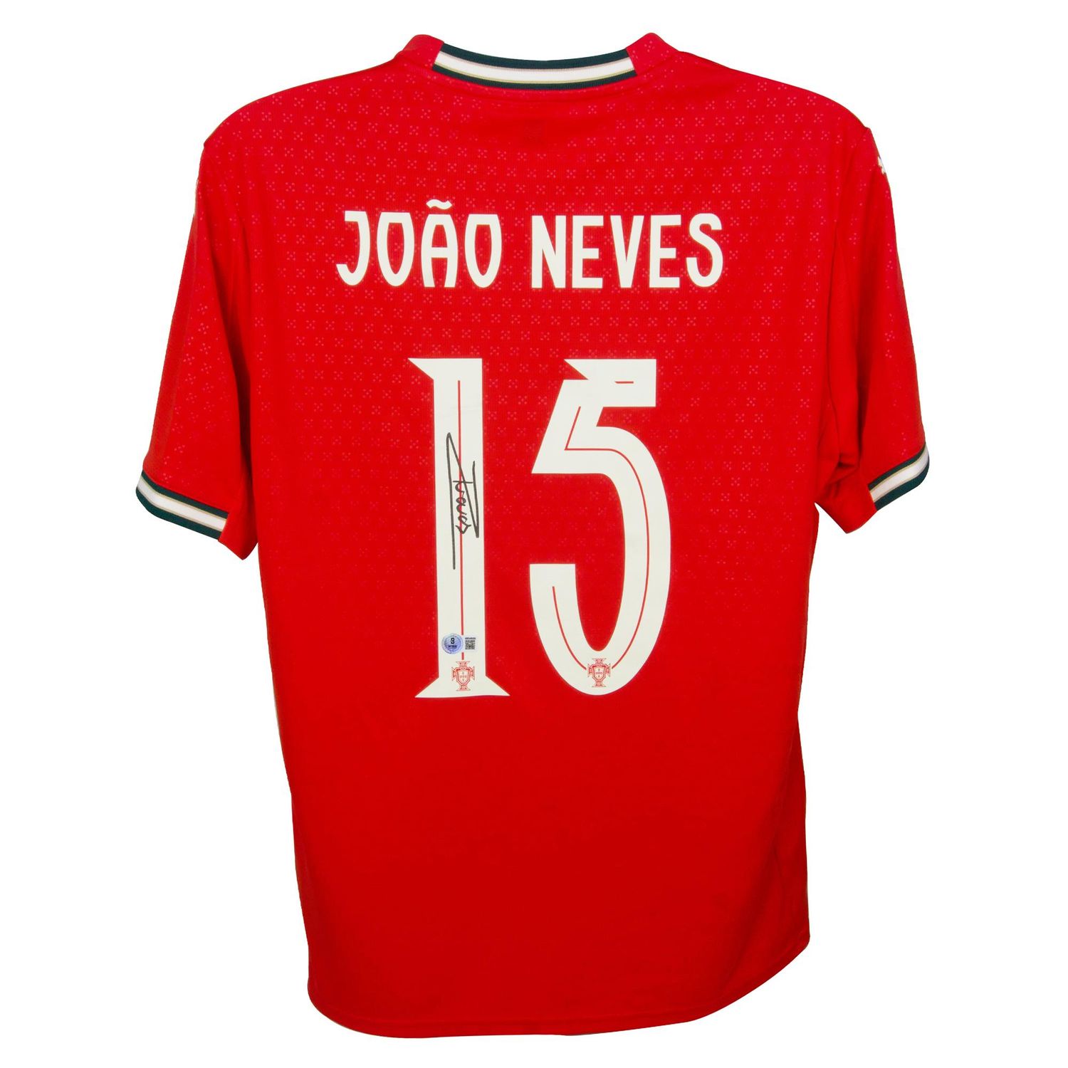 Joao Neves 15 Portugal  Jersey Signed Autographed Jersey Autograph NEVES Signed Autograph Jersey Portugal 2025 2026