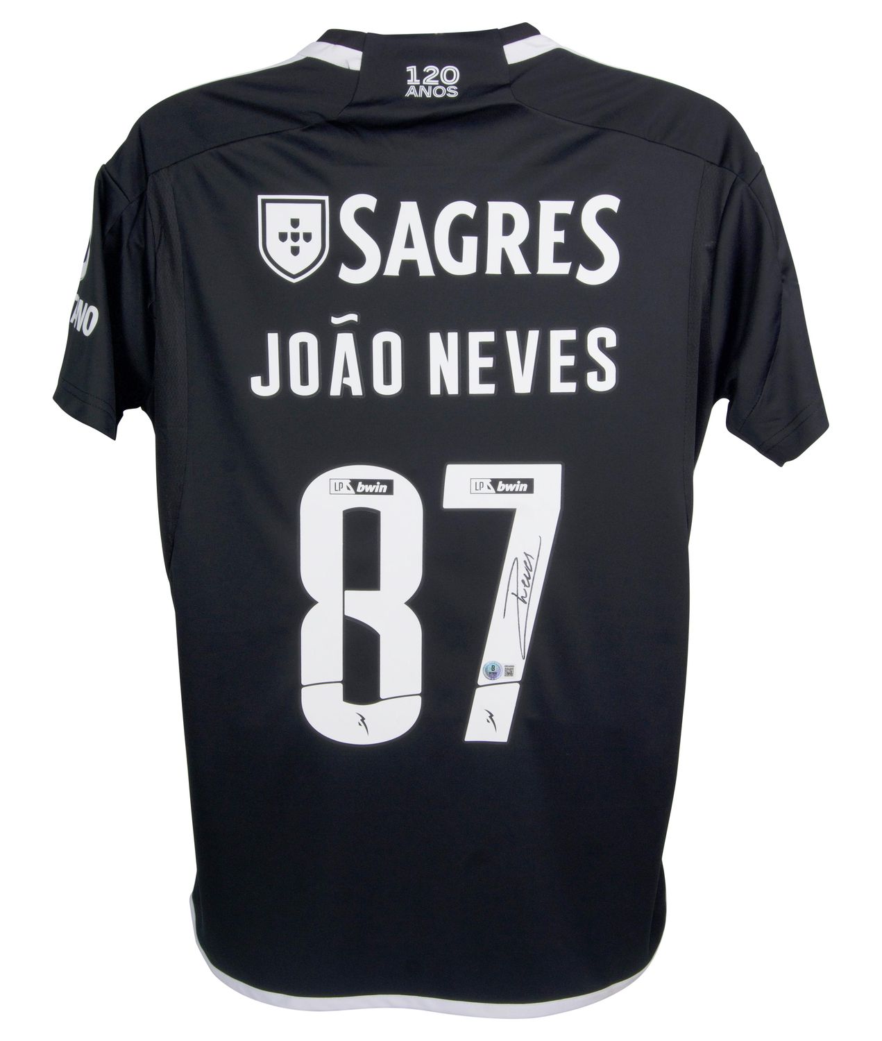 Joao Neves 87 Benfica Jersey Signed Autographed Jersey Autograph NEVES Signed Autograph Jersey Benfica 2023 2024