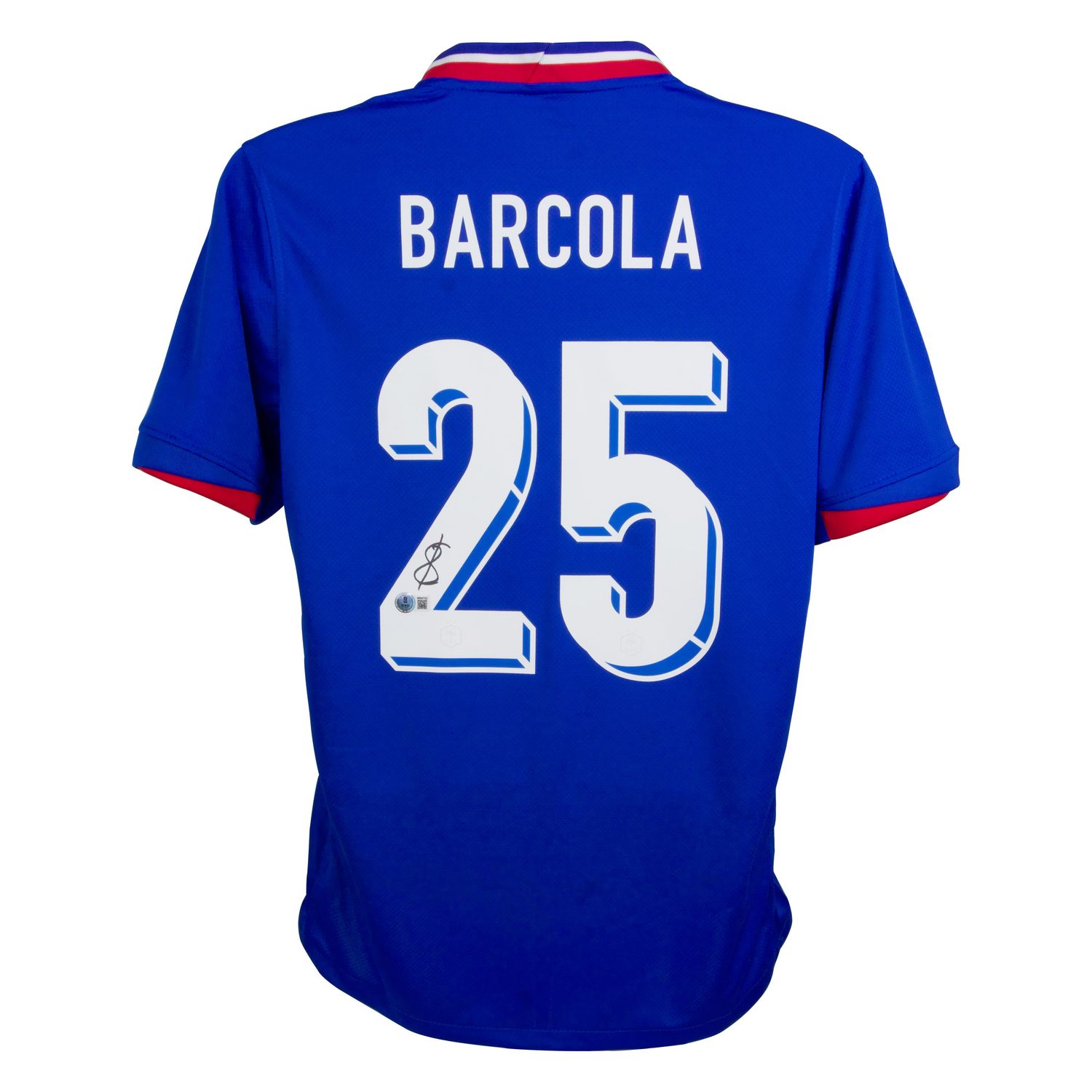 Barcola 25  France  Jersey Signed Autographed Jersey Autograph BARCOLA Signed Autograph Jersey France 2025 2026
