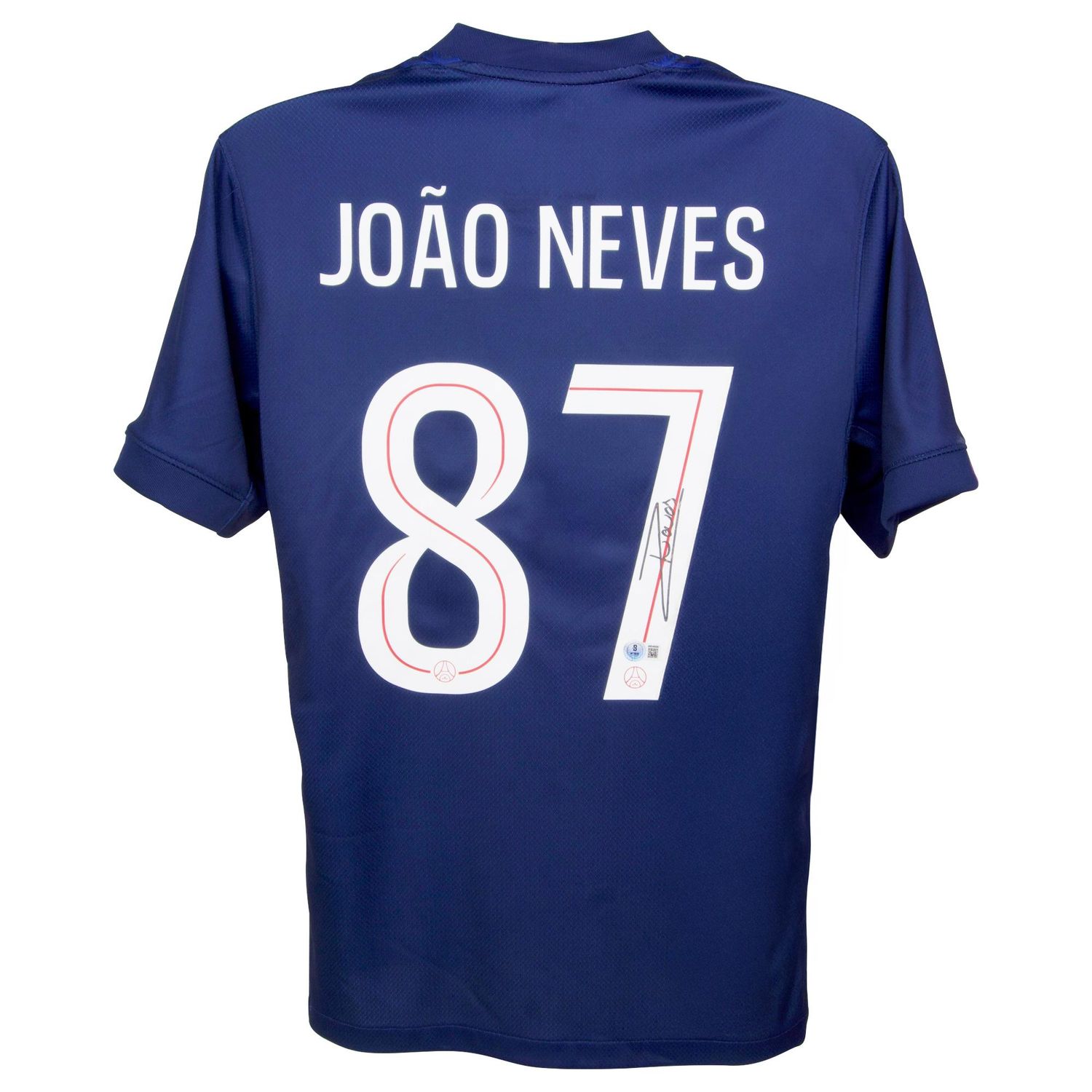 Joao Neves 87 Paris St Germain Jersey Signed Autographed Jersey Autograph NEVES Signed Autograph Jersey Psg 2025 2026