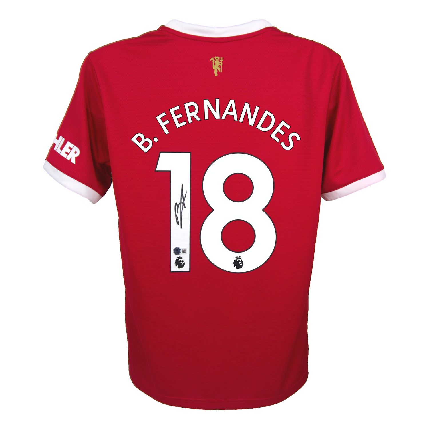 Jersey Bruno Fernandes 8  Man Utd 21/22 Fernandes Bruno  Back Signed Manchester United 2021 2022  Home Shirt Fernandes Man Utd