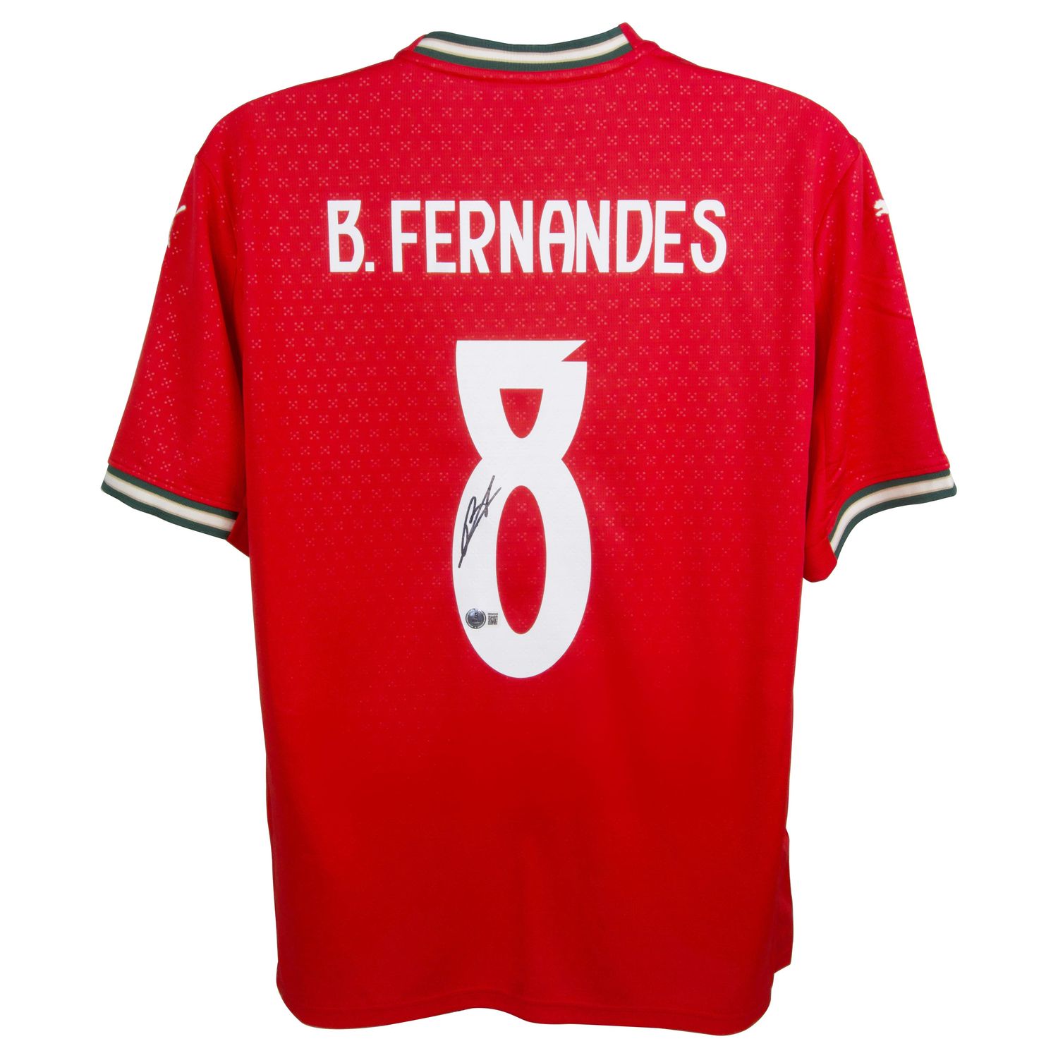Jersey Bruno Fernandes 8  Portugal 25/26 Fernandes Bruno  Back Signed Portugal 2025 2026 Home Shirt Fernandes Portugal