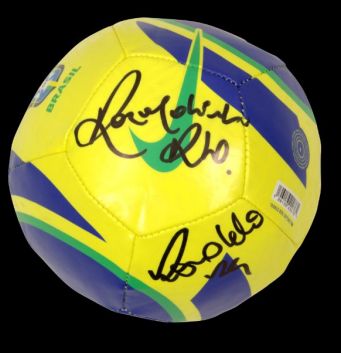 Ronaldinho Ronaldo autographed ball Ronaldinho autographed autographed ball Ronaldo Ronaldinho Ball Signed Autographed Autographs  Ronaldo Ronaldinho