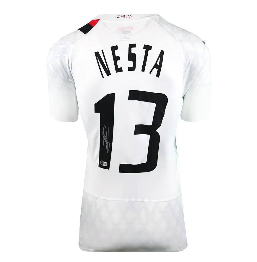 Alessandro Nesta_back Signed Ac Milan 2023-24 away shirt Signed Milan Autographed jERSEY Milan Nesta Alessandro SIGNED  Shirt ICONS
