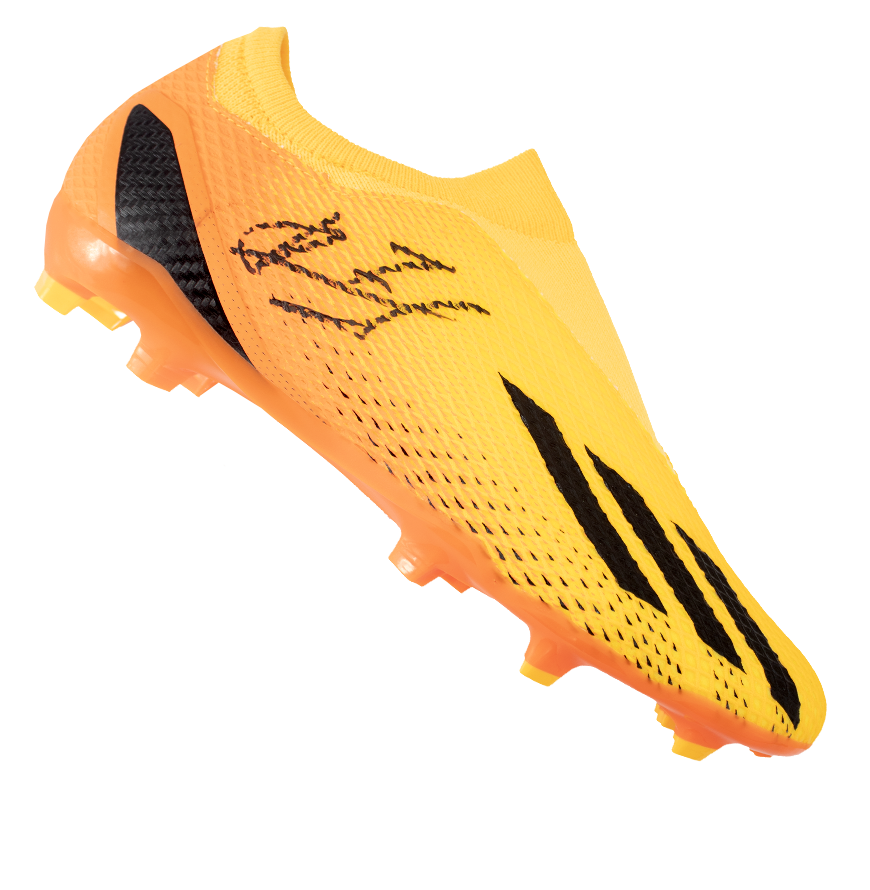 Shevchenko  Autograph Sheva Andriy Shevchenko Signed Adidas x speedportal .3 orange boot icons Shoe  Autographed Shevchenko Autograph Signed Shoe Boot Sheva  ICONS