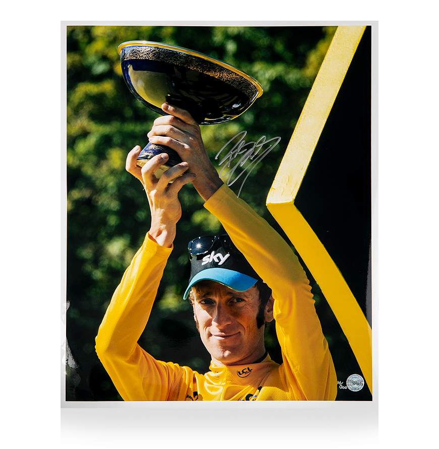 Bradley Wiggins Signed Limited Edition Photo 2012 Tour De France Winnner Wiggins Photo Autographed Autograph Photo ICONS