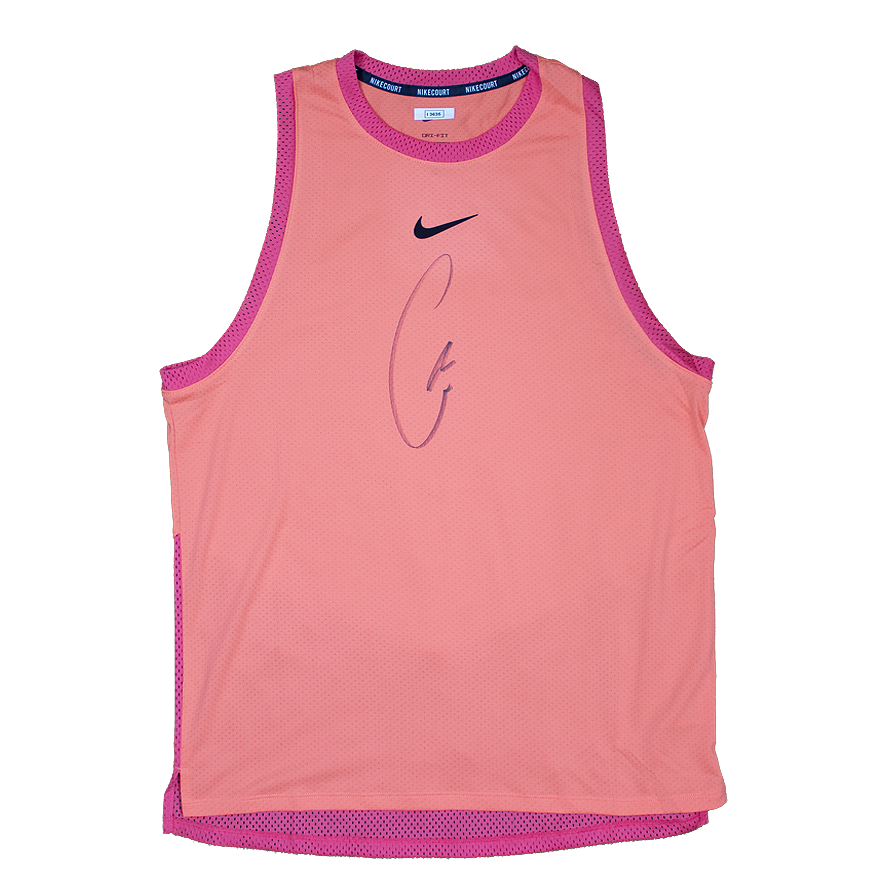 Carlos Alcaraz Signed Carlos Alcaraz Signed Dri Fit Slam Alcaraz Ny Tank Top Men Us Open 2024 Autograph Carlos Alcaraz Autographed   ICONS