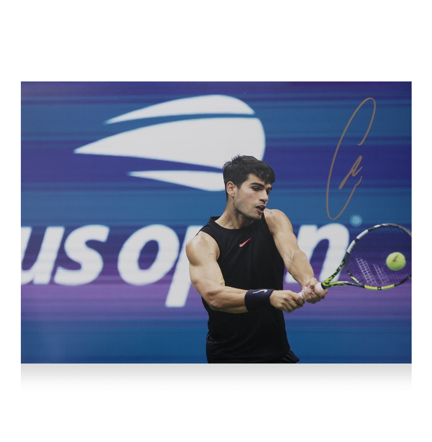 Carlos Alcaraz Signed Carlos Alcaraz Signed Signed Photo Carlos Alcaraz Signed Autographed Photo Alcaraz Action Photo Autographed Autograph Alcaraz    ICONS