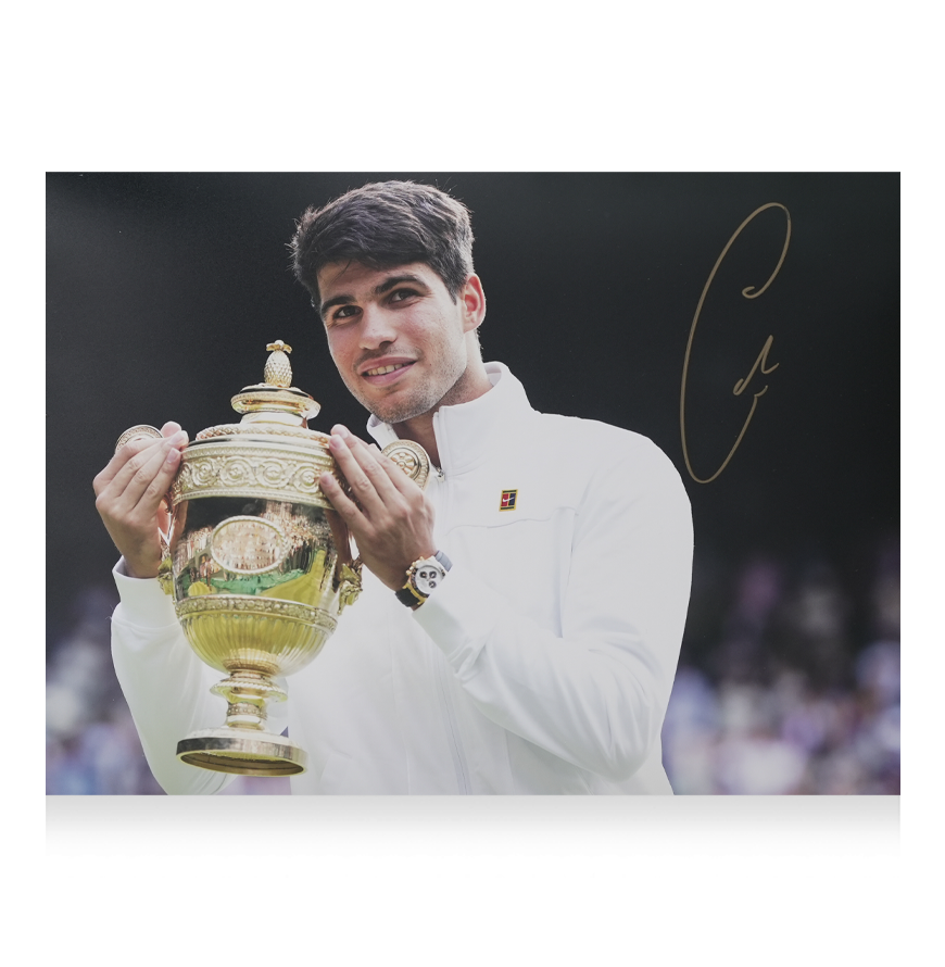 Carlos Alcaraz Signed Carlos Alcaraz Signed Signed Photo Carlos Alcaraz Signed Autographed Photo Alcaraz Action Photo Autographed Autograph Alcaraz    ICONS