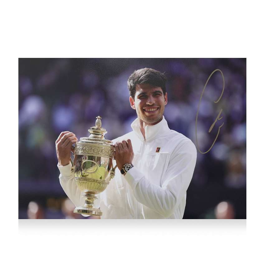 Carlos Alcaraz Signed Carlos Alcaraz Signed Signed Photo Carlos Alcaraz Signed Autographed Photo Alcaraz Action Photo Autographed Autograph Alcaraz    ICONS