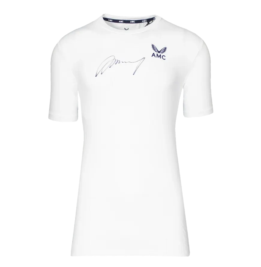 Andy Murray Signed Andy Murray White Amc Tennis Shirt T shirt autographed MURRAY t shirt signed autograph MURRAY  ICONS
