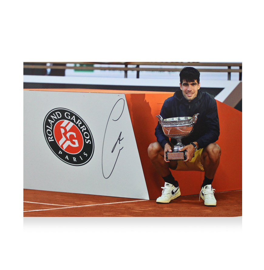 Carlos Alcaraz Signed Carlos Alcaraz Signed Signed Photo Carlos Alcaraz Signed Autographed Photo Alcaraz Action Photo Autographed Autograph Alcaraz    ICONS