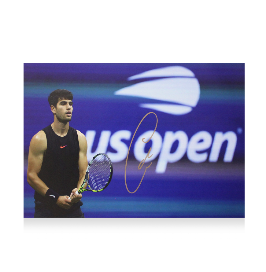 Carlos Alcaraz Signed Carlos Alcaraz Signed Signed Photo Carlos Alcaraz Signed Autographed Photo Alcaraz Action Photo Autographed Autograph Alcaraz    ICONS