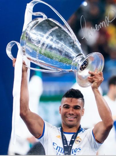 Casemiro Signed Real Madrid Photo Ucl Final Goal Winner Photo Casemiro Real Madrid Photo Champions league Ucl Final   ICONS