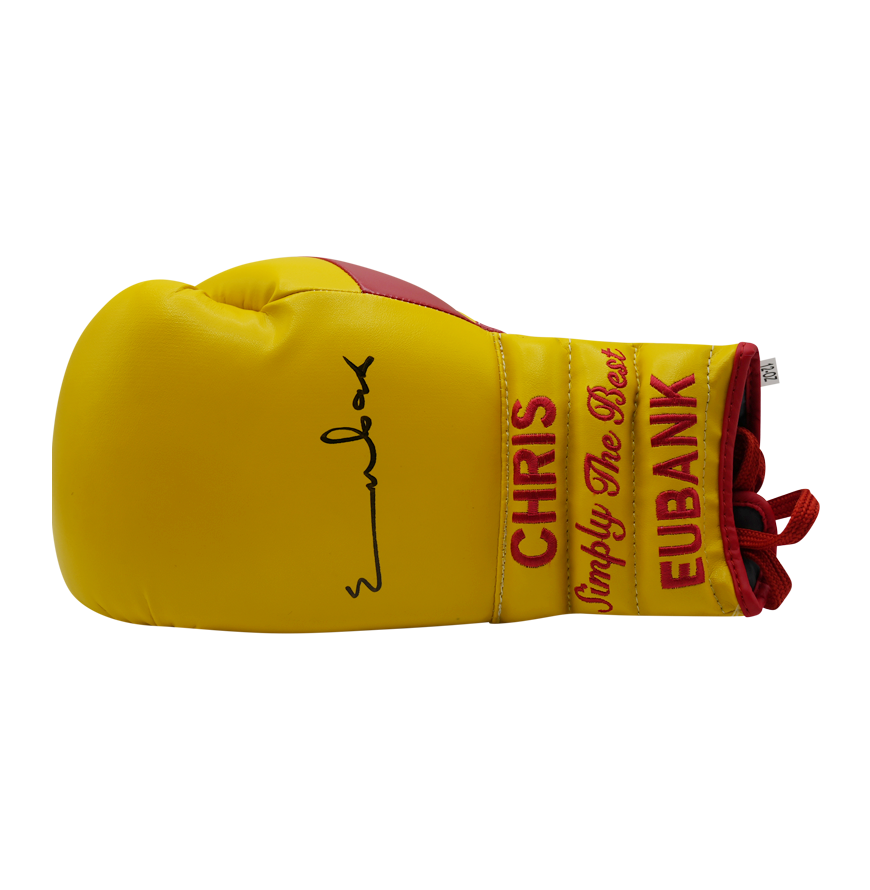 Chris Eubank Snr Signed Simply the Best Boxing Glove Signed Autograph Autographed Glove ICONS EUBANK Glove