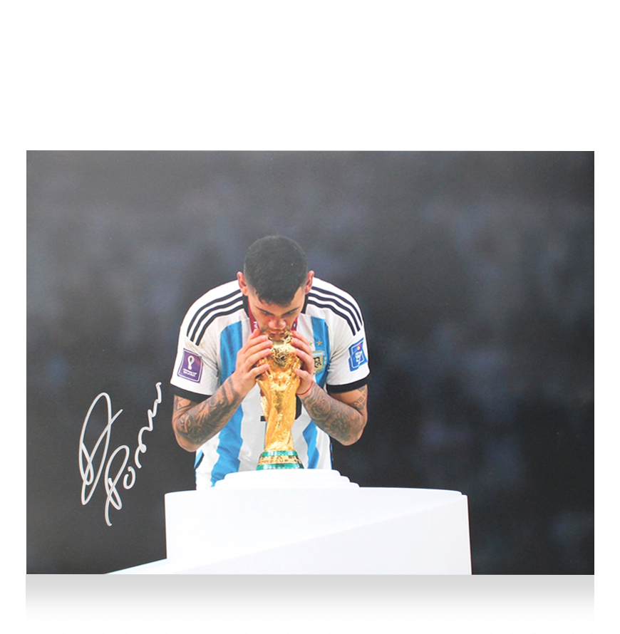 Cristian Romero Signed Argentina Photo 2022 Fifa World Cup Winner Argentina Autograph Signed Argentina 2022 World Cup Autograph Autographed  ICONS
