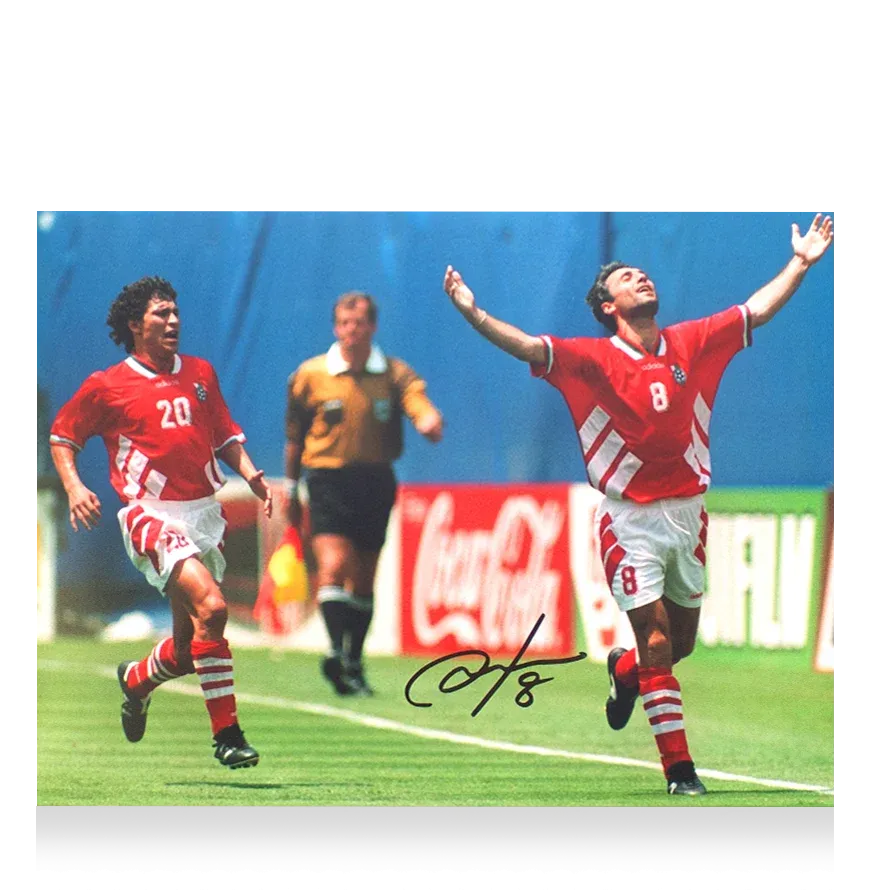 Hristo Stoichkov Signed Bulgaria Photo: 1994 FIFA World Cup Top Goalscorer Photo Signed autograph Autographed  ICONS​  Authentication: ICONS Hologram  Actual delivery time: 10-20 days. Once you place