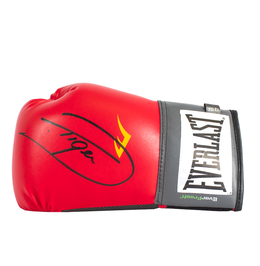 Dariusz Michalczewski Signed Red Everlast Boxing Glove  Dariusz Michalczewski Signed Red Everlast Boxing Glove: "Tiger" Signature Edition  Signed Autograph Autographed Glove ICONS