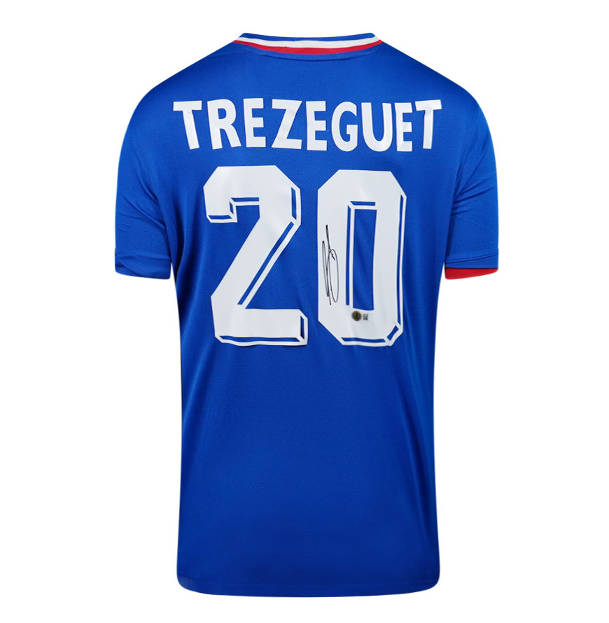David Trezeguet Back Signed France 2024 Home Shirt Jersey France 24 Trezeguet  Autograph Autographed  ICONS