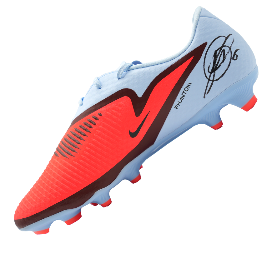 Eduardo Camavinga Eduardo Camavinga Signed Nike Phantom Boot Autograph Signed Shoe CAMAVINGA   ICONS