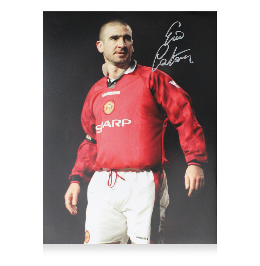 Autograph EricEric Cantona Signed Manchester United Photo: The King ICONS Autographed Autograph Cantona   Autographed