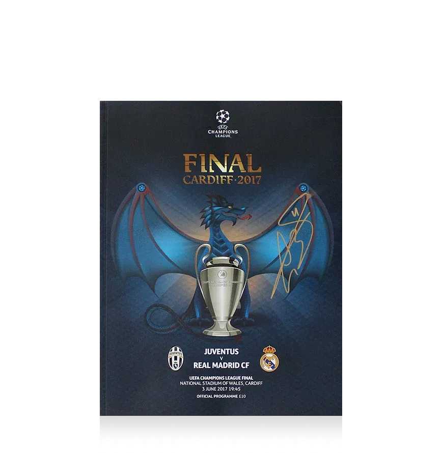 Gareth Bale Signed 2017 UEFA Champions League Final Programme Real Madrid Signed Autographed Autograph Authentication: ICONS Hologram  Actual delivery time: