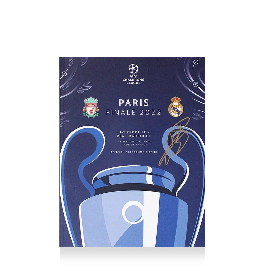 Gareth Bale Signed 2022 UEFA Champions League Final Programme Real Madrid Signed Autographed Autograph Authentication: ICONS Hologram  Actual delivery time: