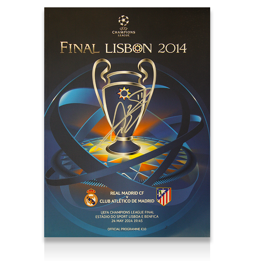 Gareth Bale Signed Real Madrid 2014 UEFA Champions League Final Match Programme Real Madrid Signed Autographed Autograph Authentication: ICONS Hologram  Actual delivery time: