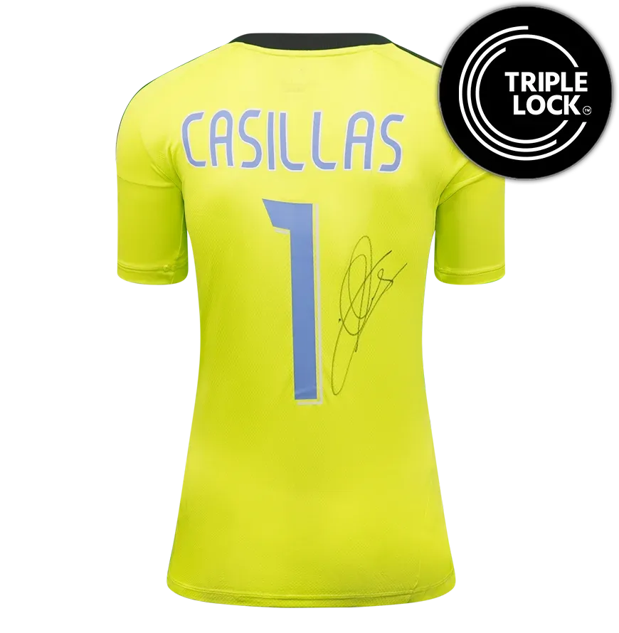 Iker Casillas Back Signed Real Madrid 2024-25 Goalkeeper Third Shirt Real Madrid Signed Autographed Autograph Authentication: ICONS Hologram  Actual delivery time: