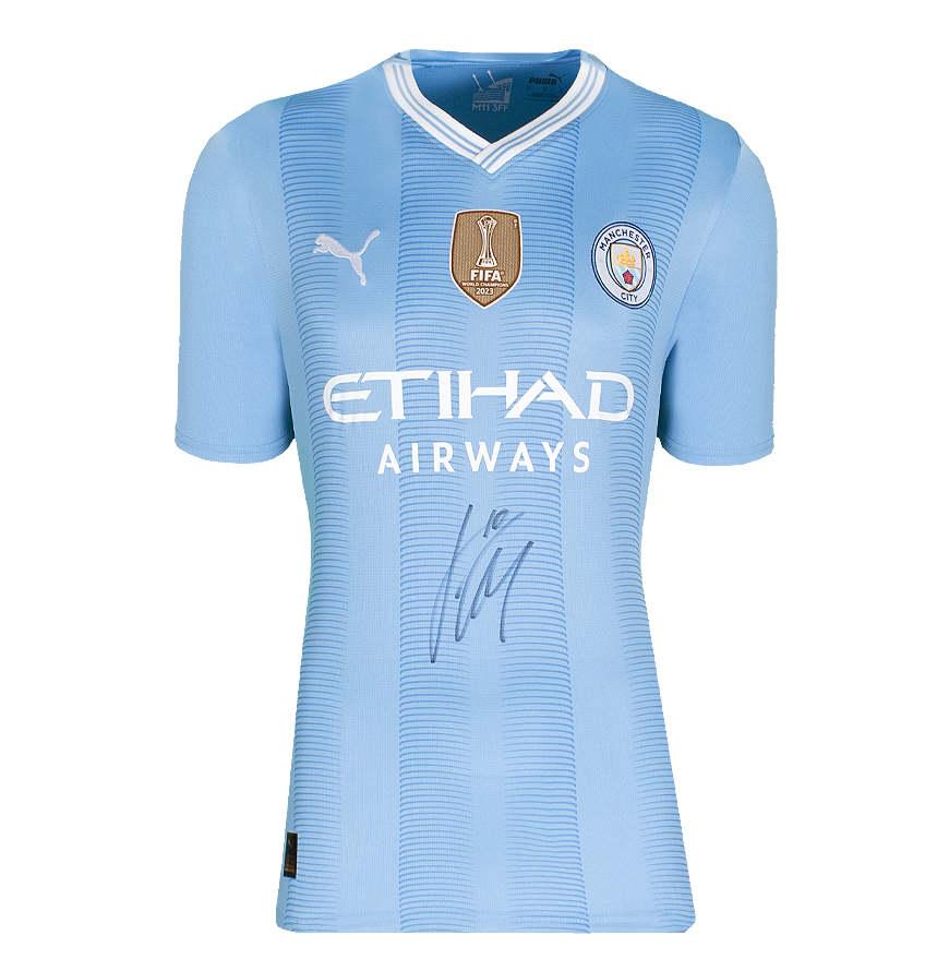 Jack Grealish Front Signed Manchester City 2023-24 Home Shirt jERSEY Autograph Signed Man City  Jersey GREALISH JACK  Signed Autograph ICONS