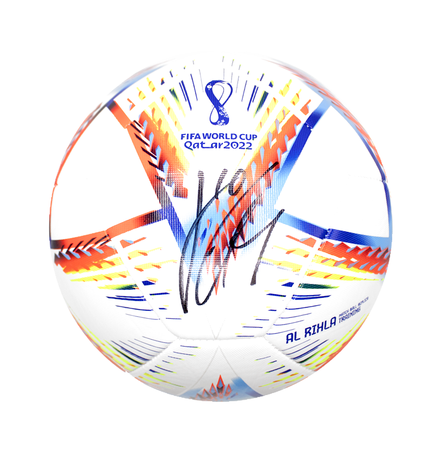 Jack Grealish Signed 2022 FIFA World Cup Football Autograph Signed GREALISH JACK  Signed Autograph ICONS