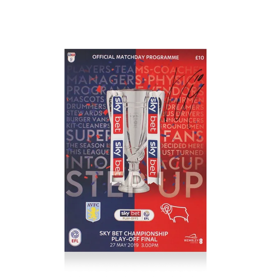 Jack Grealish Signed EFL Championship Play Off Final 2019 Programme Grealish  Signed  Autograph Autographed  ICONS