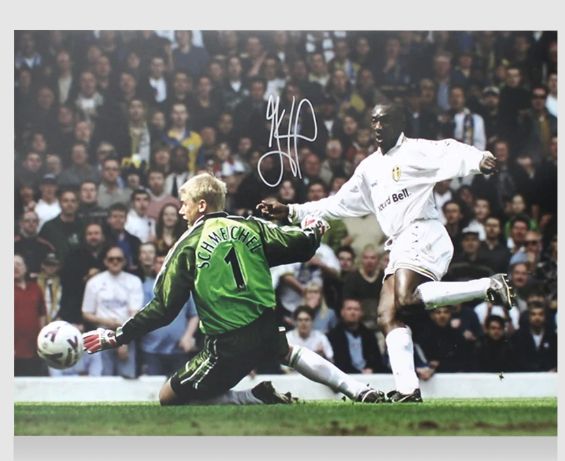 Jimmy Floyd Hasselbaink Signed Chelsea Photo JIMMY HASSELBAINK Photo Chelsea Autograph Autographed  ICONS
