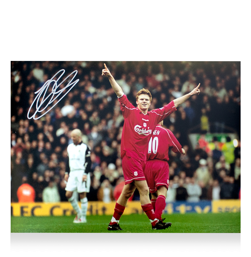 John Arne Riise Signed Liverpool FC Photo: Iconic Goal vs Manchester United Photo Liverpool RIISE  Autograph Autographed  ICONS