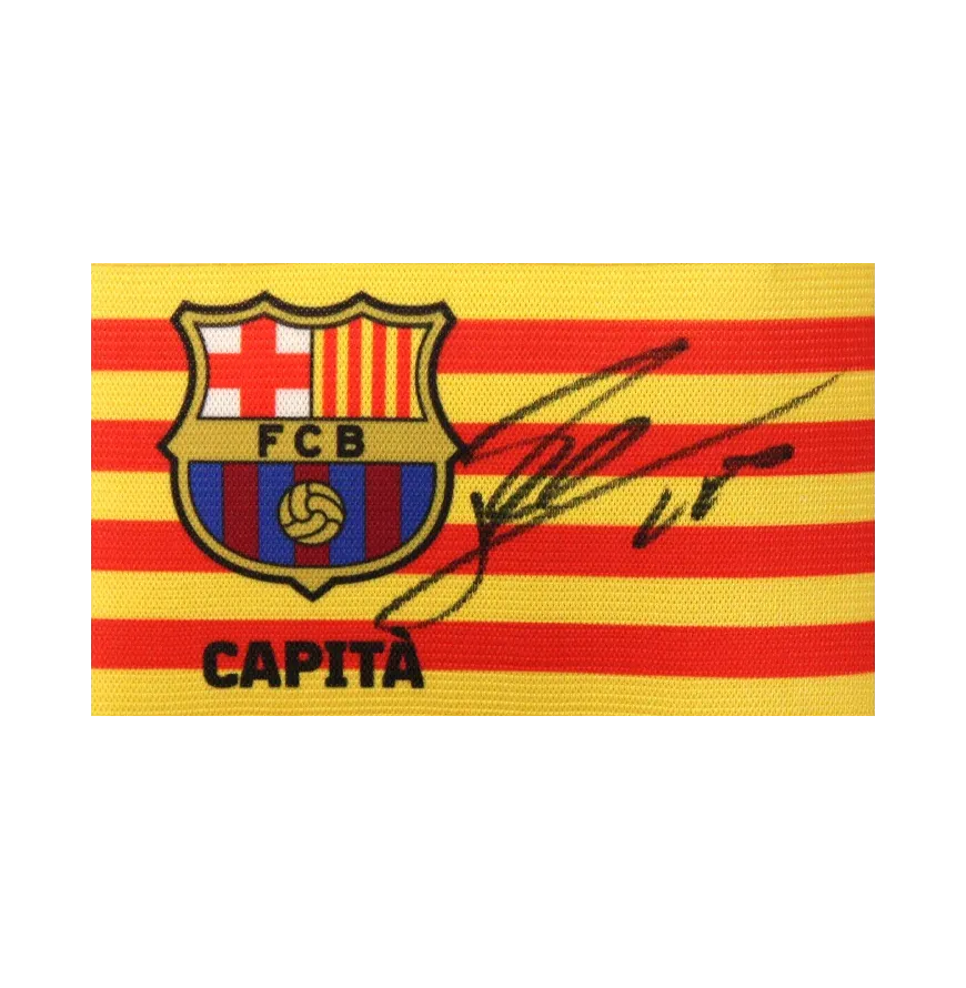 Lionel Messi Lionel Messi Signed FC Barcelona Captain's Armband  LIONEL MESSI    Signed Autograph Autographed ICON