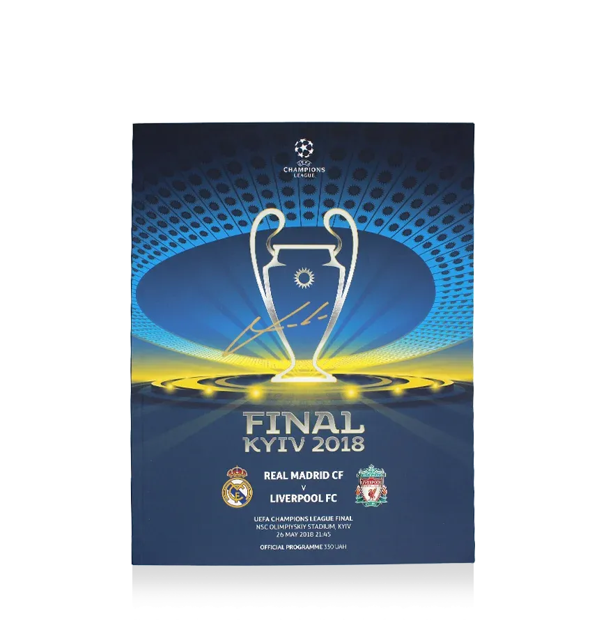 Luka Modric Signed UEFA Champions League Final 2018 Programme Autographed Autograph Modric Luka Signed   Real Madrid  ICONS