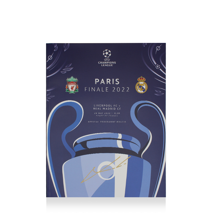 Luka Modric Signed UEFA Champions League Final 2022 Programme Autographed Autograph Modric Luka Signed   Real Madrid  ICONS
