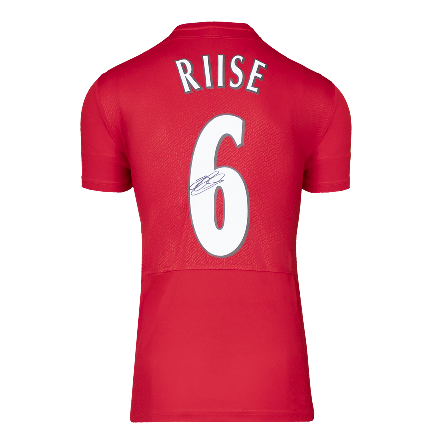 John Arne Riise Back Signed Liverpool FC 2005 Home Shirt Home Shirt Jersey Liverpool RIISE  Autograph Autographed  ICONS