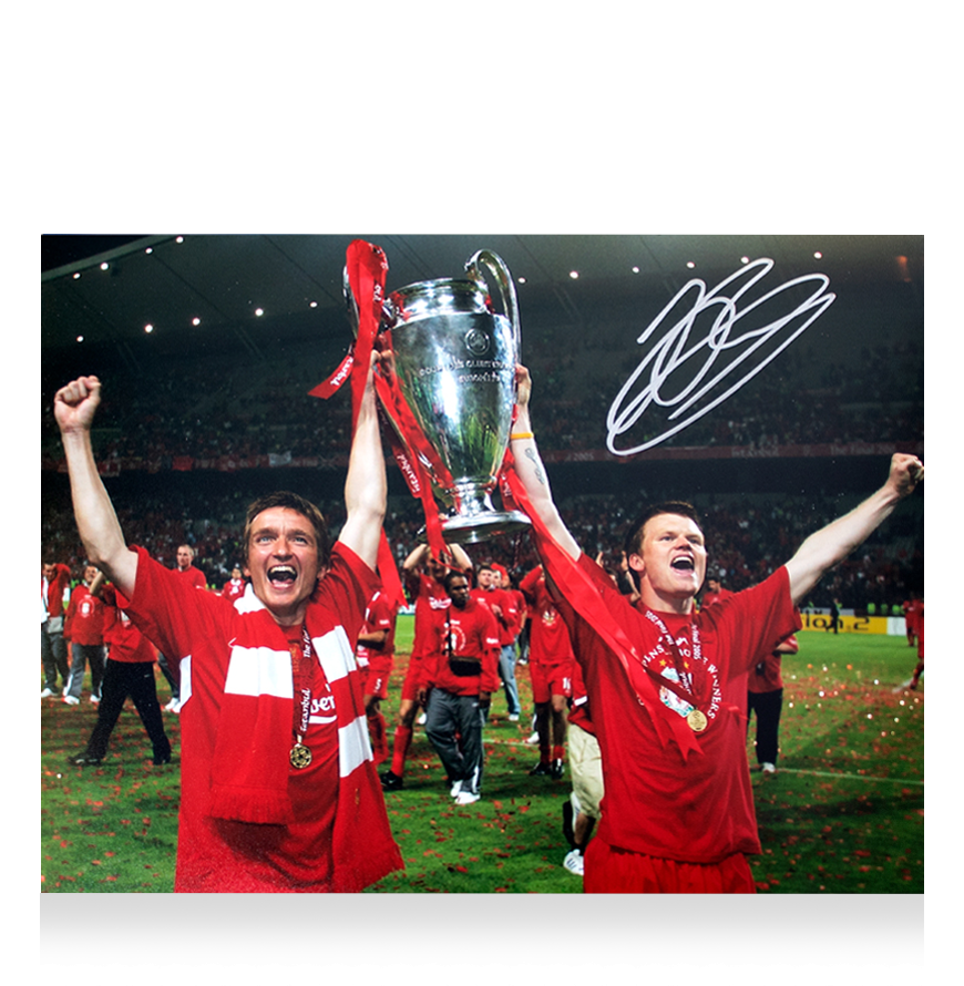 John Arne Riise Signed Liverpool FC Photo: 2005 UEFA Champions League Winner Photo Liverpool RIISE  Autograph Autographed  ICONS