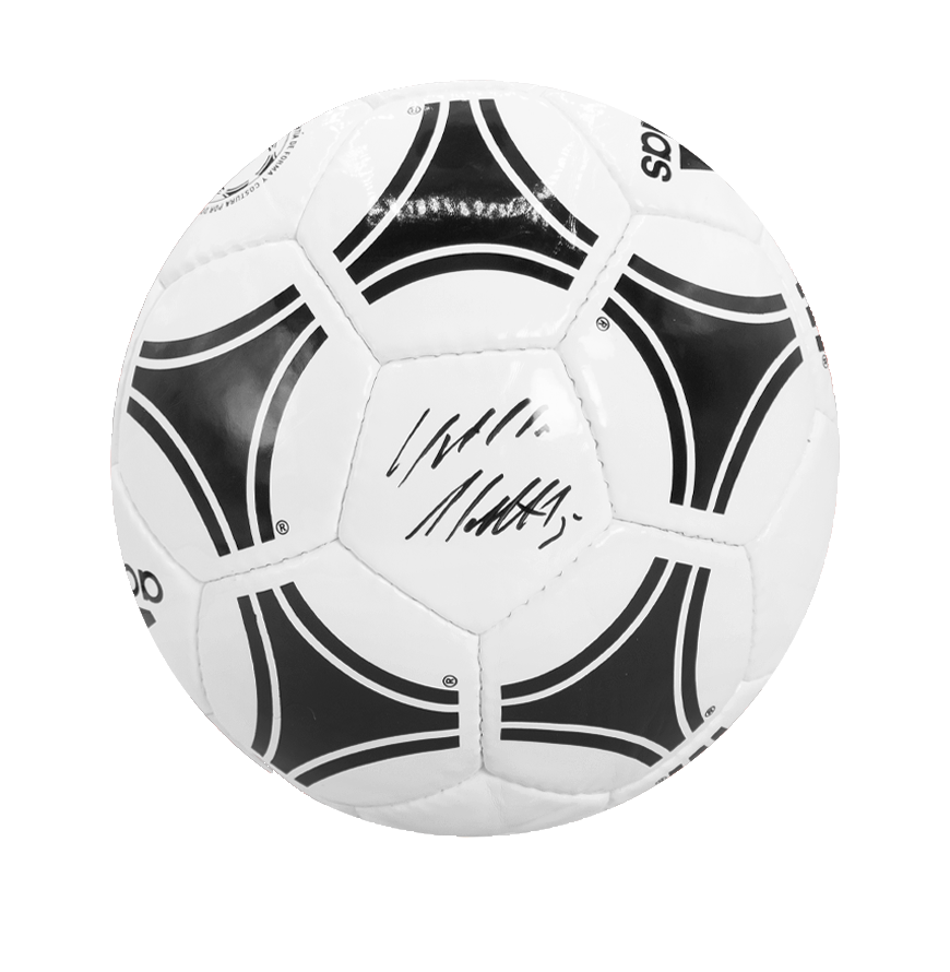 Signierter Adidas Tango Fußball von Lothar Matthäus (Icons Autogramm)  Authentifizierung: ICONS Hologramm  Lieferzeit: 10–20 Tage. Nach Ihrer Bestellung erhalten Sie alle Details.