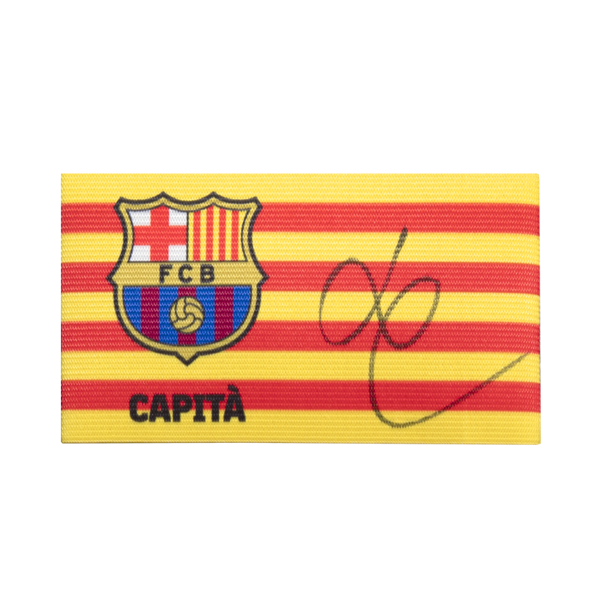 Luis Enrique Signed FC Barcelona Branded Captain's Armband  Signed Autograph Autographed ICON
