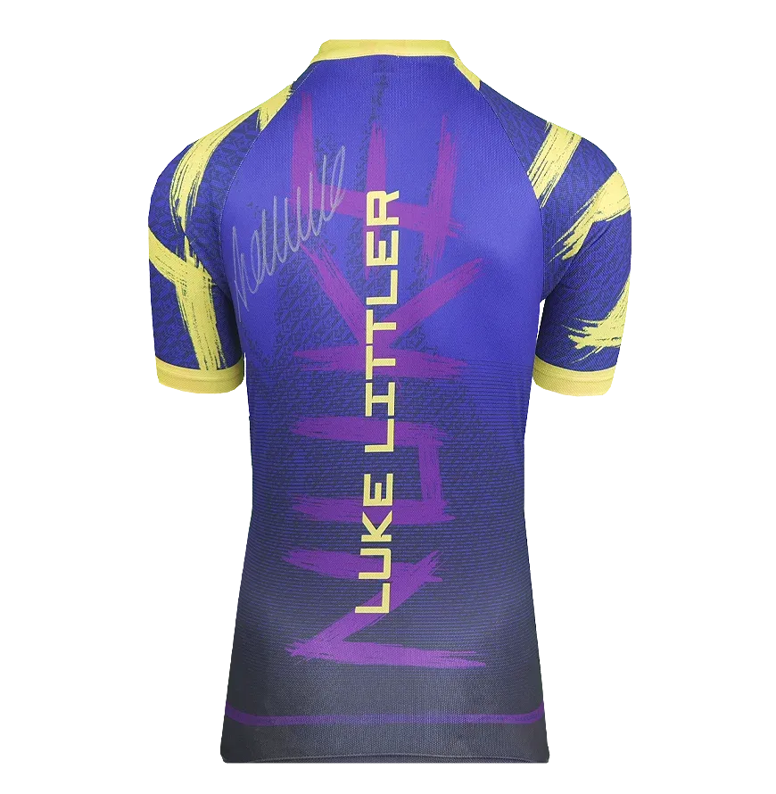 Luke Littler Back Signed 2025 Shirt Jersey Autographed Autograph LITTLER Darts Champions  ICONS