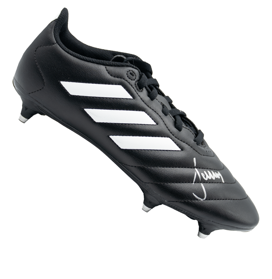 Scarpe Adidas autografate da Matthias Sammer, firmate da Icons, Germania.  Autenticazione: ologramma ICONS.  Tempi di consegna effettivi: 10-20 giorni. Una volta effettuato l'ordine, riceverai tutte le informazioni necessarie.