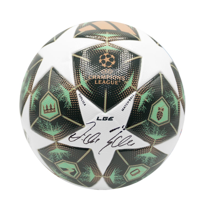 Michael Ballack Signed UEFA Champions League Football Signed Ballack Autograph Ball Autographed  ICONS