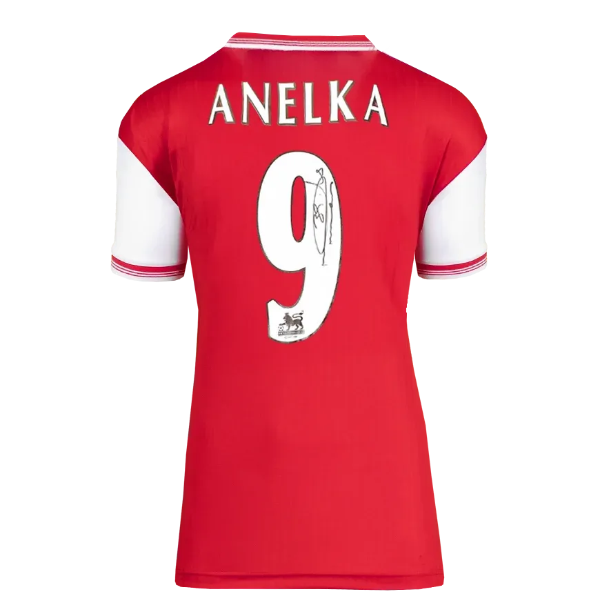 Nicolas Anelka Back Signed Arsenal Home Shirt  Icon Shirt Autographed Autograph Signed Arsenal Jersey Anelka Anelka 9 ICONS