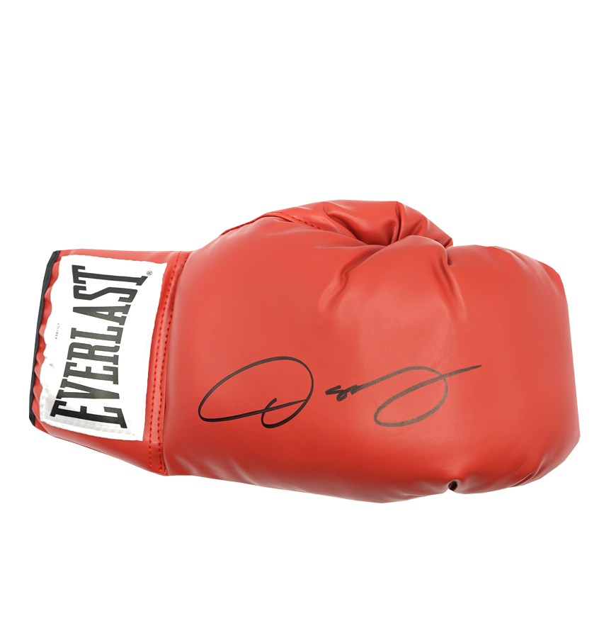 Oscar De La Hoya Signed Everlast Red Boxing Glove Glove Signed Autograph Autographed Glove ICONS LA HOYA Glove